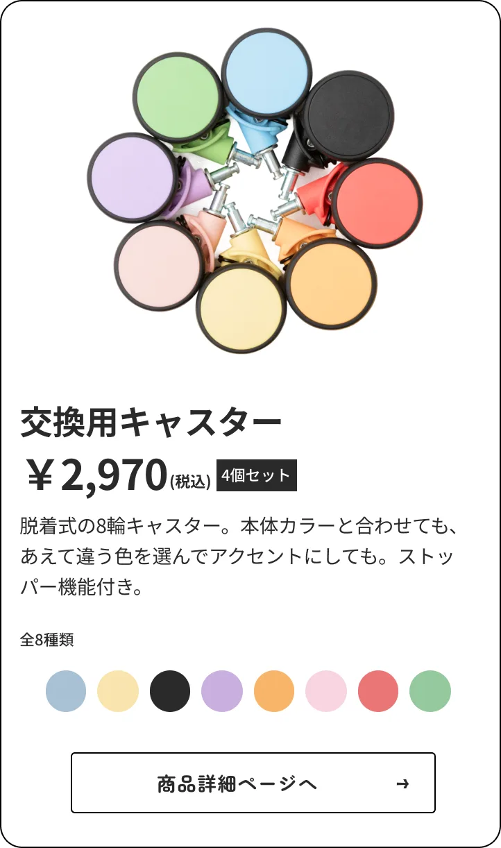 交換用キャスター